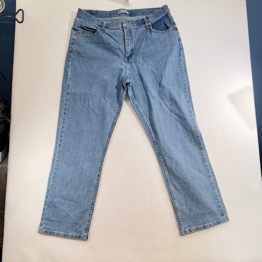 Relaxed Fit Jeans Riders Woman's 18P PETITE 80's VINTAGE Light Wash 5-Pocket
